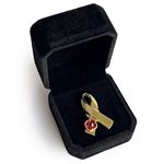 24K GOLD PLATED RIBBON PIN