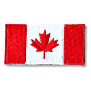PATCH CANADA FLAG 1.5" X 3" HOOK & LOOP