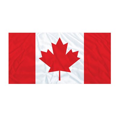 FLAG CANADA 4 1 / 2' x 9' SEAMED EDGE