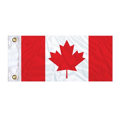 FLAG CANADA 18" X 9" GROMMET (2)