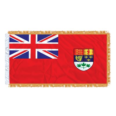 FLAG RED ENSIGN 54" X 27" SLEEVED & FRINGED