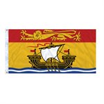 DRAPEAU NOUVEAU-BRUNSWICK 6' X 3' OEILLETS (2)