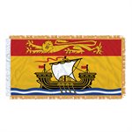 FLAG NEW BRUNSWICK  54" X 27" SLEEVED & FRINGED