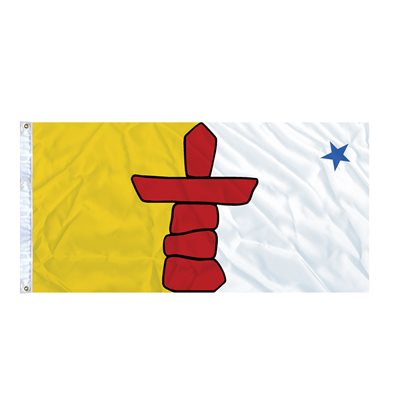 FLAG NUNAVUT 6' X 3' GROMMET (2)