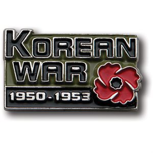 ÉPINGLETTE DE REVERS KOREAN WAR (ANGLAIS)